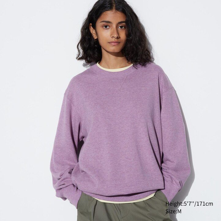 uniqlo herren-sweatshirt mit rundhalsausschnitt aus baumwolle marineblau