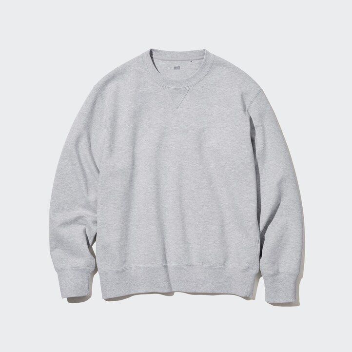uniqlo herren-sweatshirt mit rundhalsausschnitt aus baumwolle marineblau