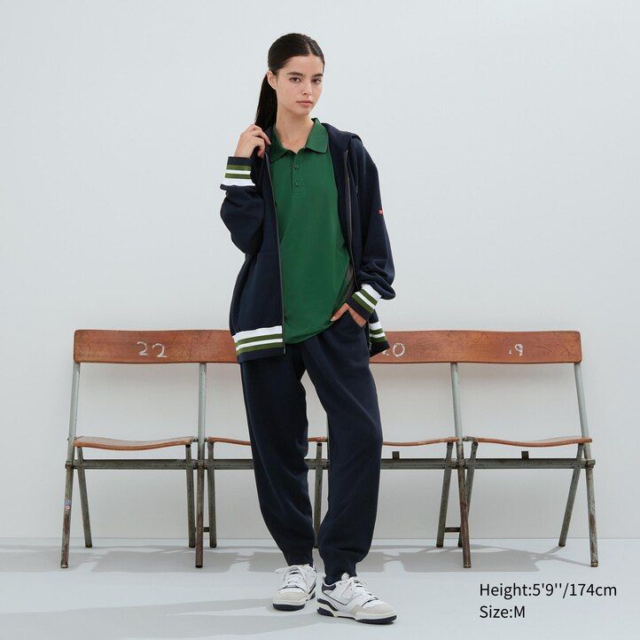 weißer uniqlo sweatshirt-hoodie mit reißverschluss für herren