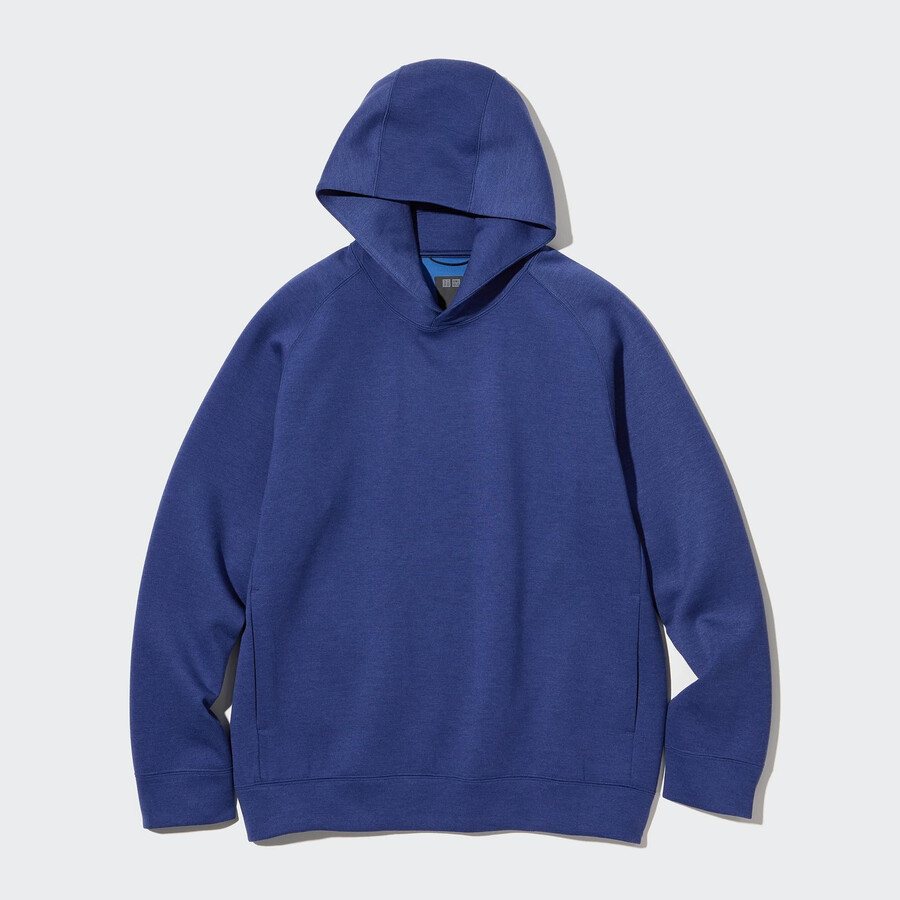 blauer uniqlo dry stretch hoodie für herren