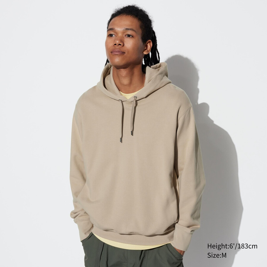 beige uniqlo pullover herren-hoodie