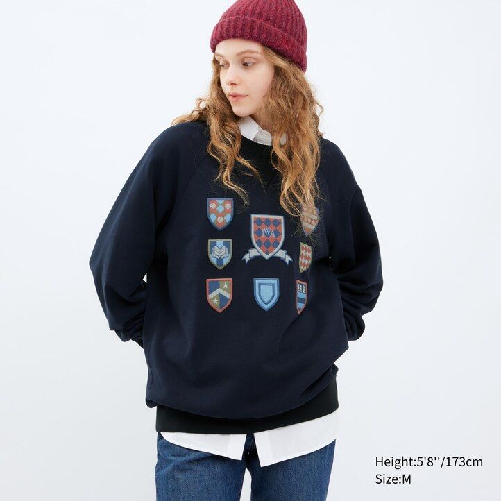 uniqlo college sweatshirt herren-hoodie grau