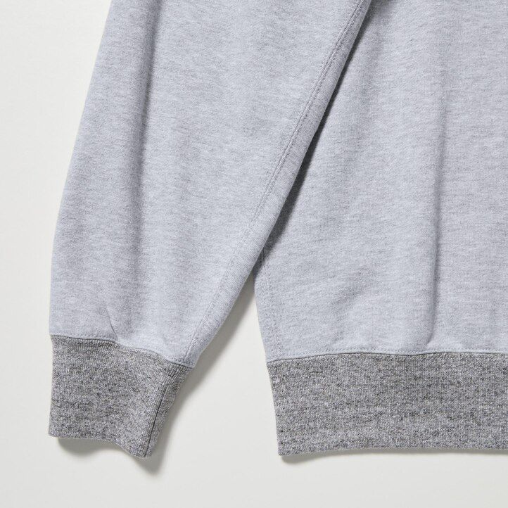uniqlo college sweatshirt herren-hoodie grau