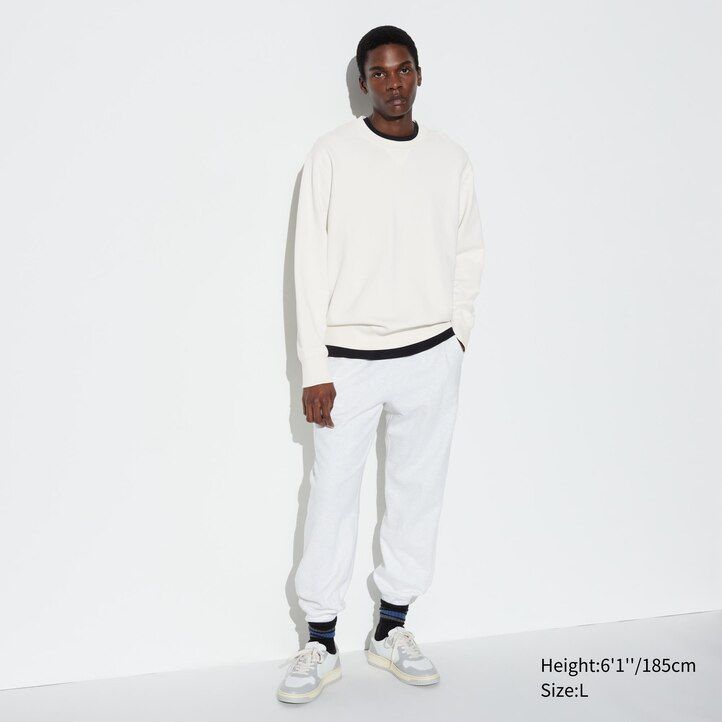 weißer uniqlo herren-sweatshirt-hoodie