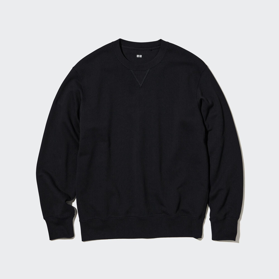 schwarzer uniqlo herren-sweatshirt-hoodie