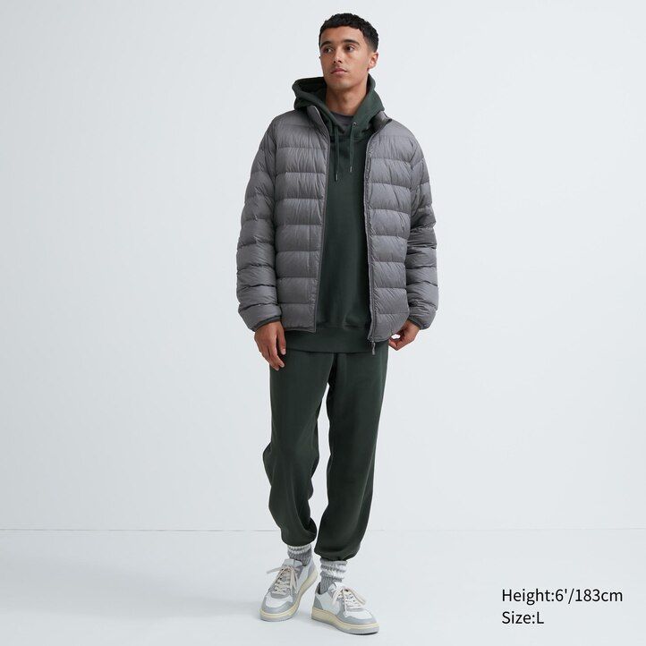 blaue uniqlo ultra light daunen-steppjacke für herren 3d-schnitt versandkostenfrei