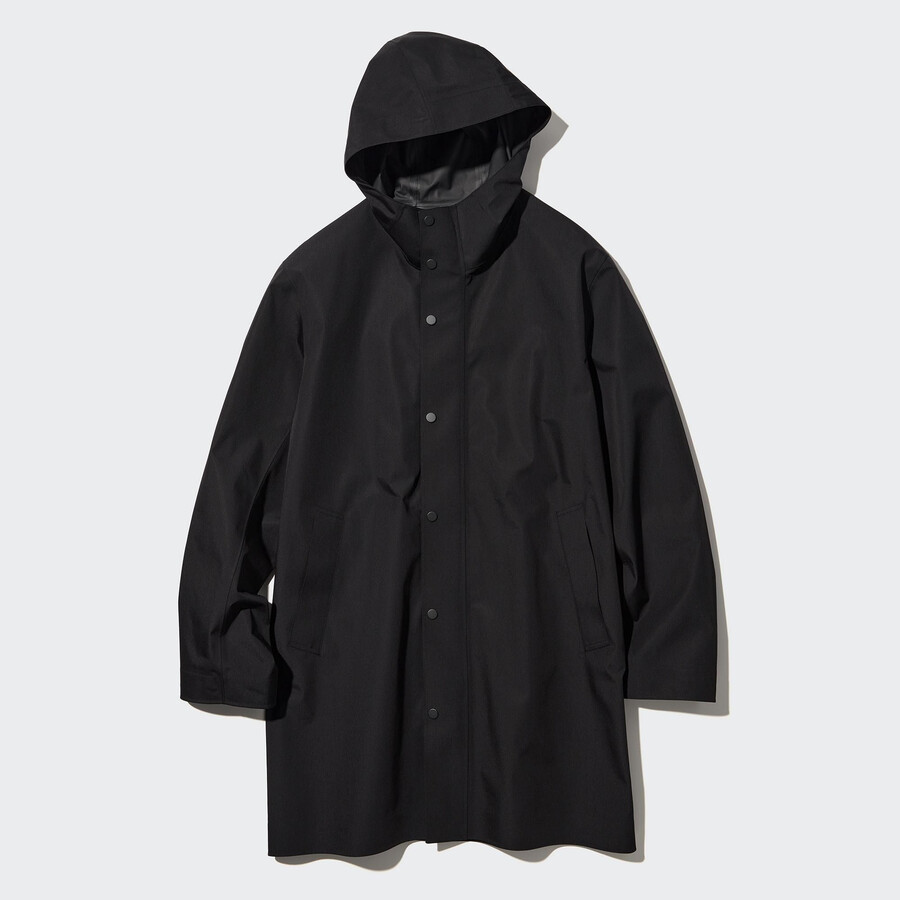 uniqlo blocktech herrenjacken schwarz