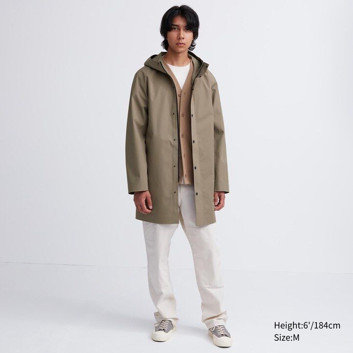 uniqlo blocktech herrenjacken schwarz