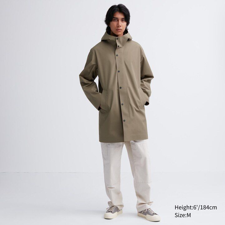 uniqlo blocktech herrenjacken schwarz