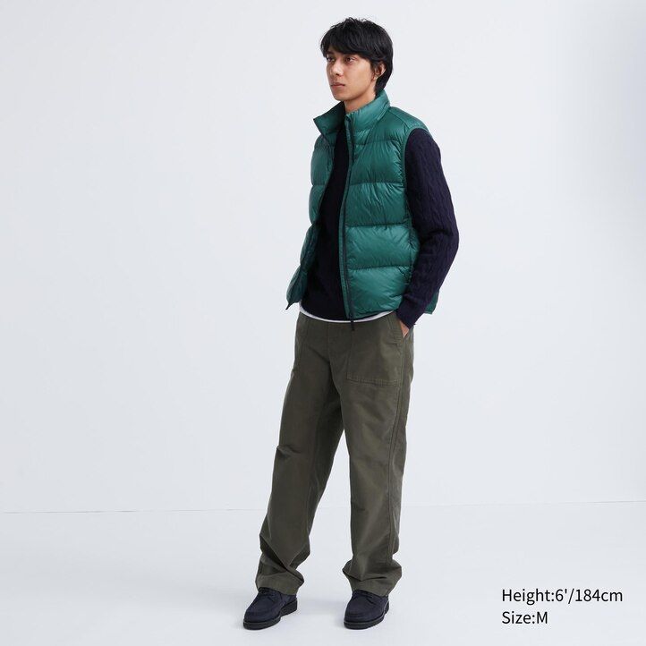 uniqlo ultraleichte daunenjacke für herren rot