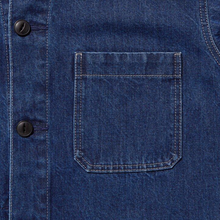 uniqlo herren-jeansjacke utility-stil blau