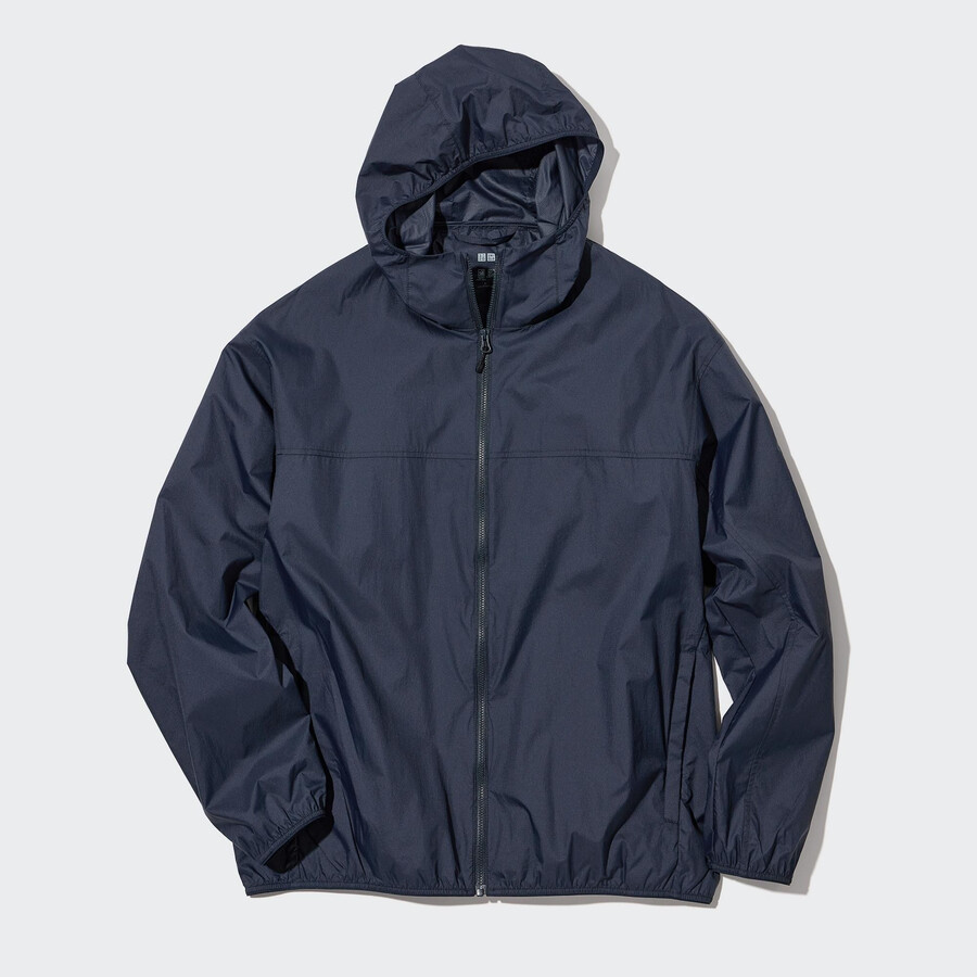 uniqlo herren-uv-schutzjacke mit taschen marineblau