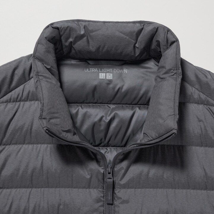 uniqlo ultraleichte daunensteppjacke für herren olivgrün
