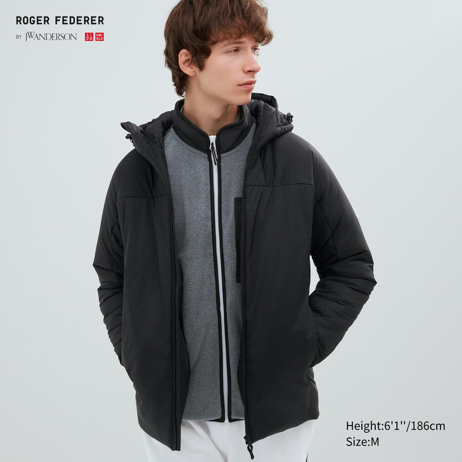 schwarze leichte und warme steppjacken von uniqlo für herren