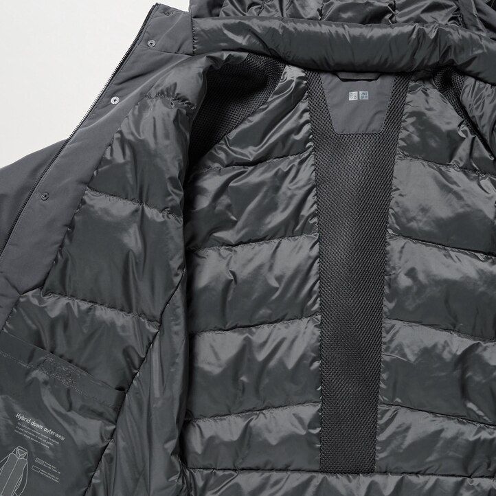 uniqlo hybrid-daunenjacken für herren schwarz