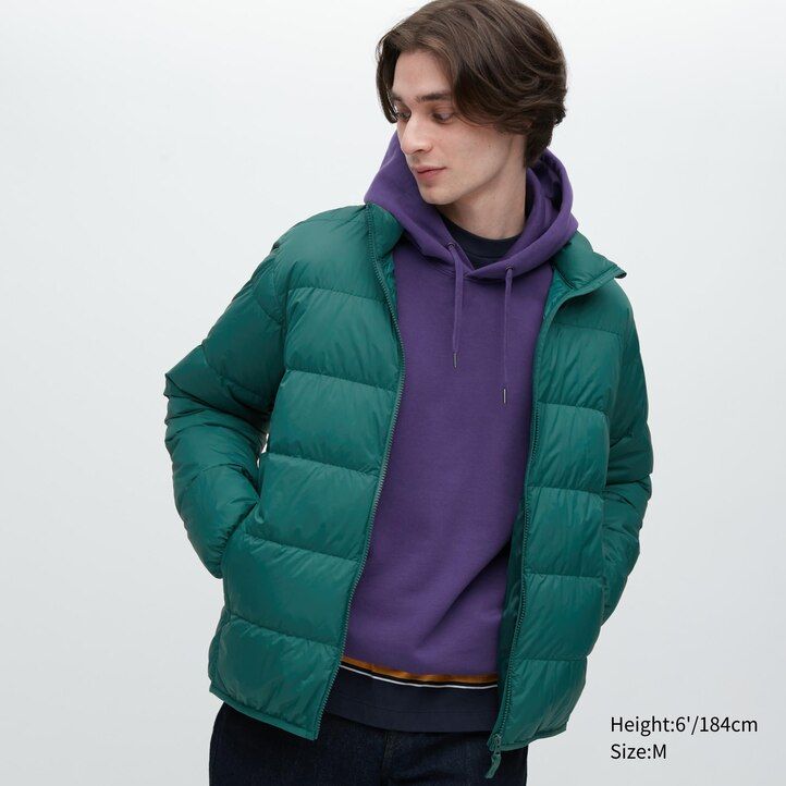 uniqlo ultra light daunenjacke für herren 3d-schnitt schwarz