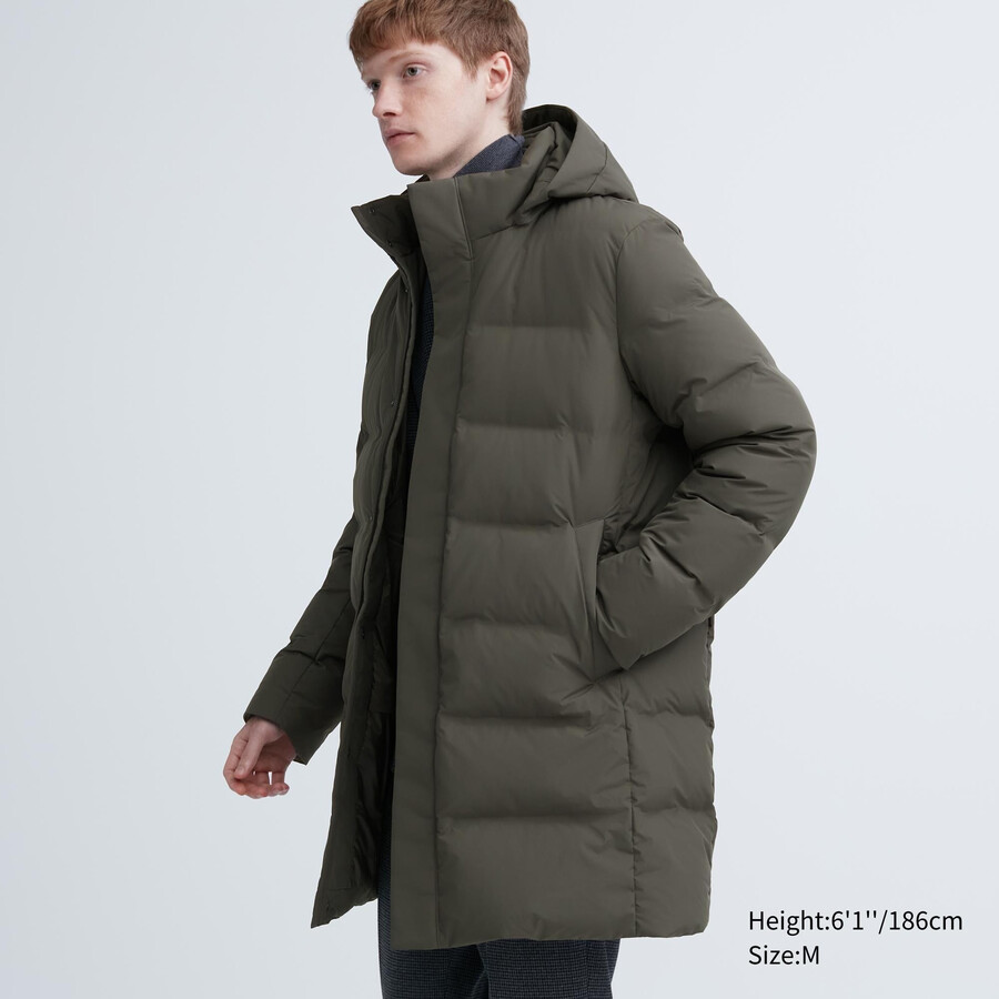 uniqlo nahtlose daunenjacken für herren olivgrün