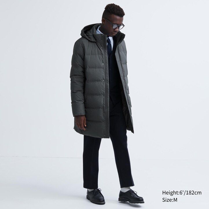 uniqlo nahtlose daunenjacken für herren olivgrün
