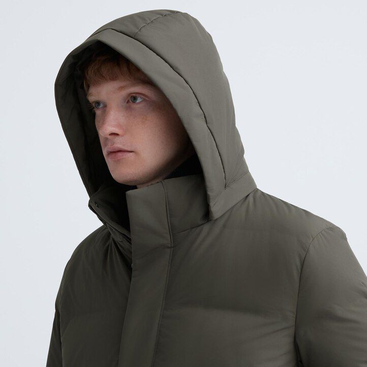 uniqlo nahtlose daunenjacken für herren olivgrün