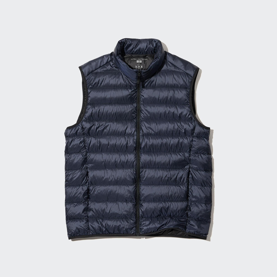 uniqlo ultraleichte daunenjacken für herren in marineblau