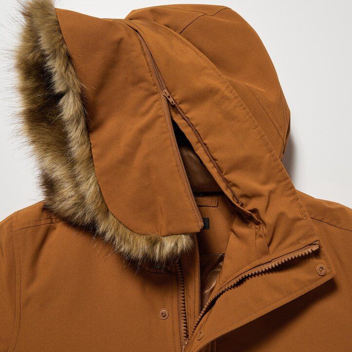 uniqlo ultra warm hybrid-daunenjacke für herren schwarz