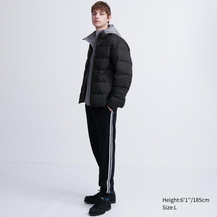 grüne uniqlo ultra light daunenjacke mit 3d-schnitt für herren