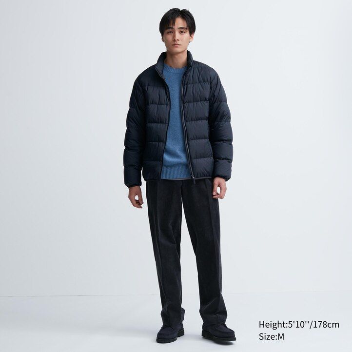 grüne uniqlo ultra light daunenjacke mit 3d-schnitt für herren