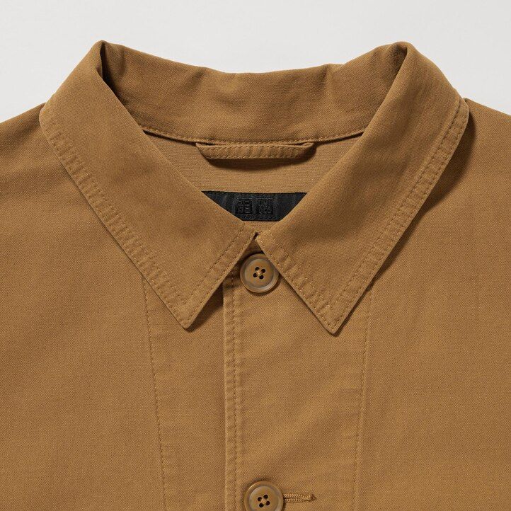 braune uniqlo utility-herrenjacken