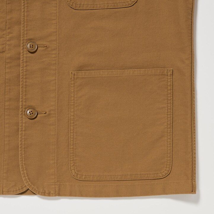 braune uniqlo utility-herrenjacken