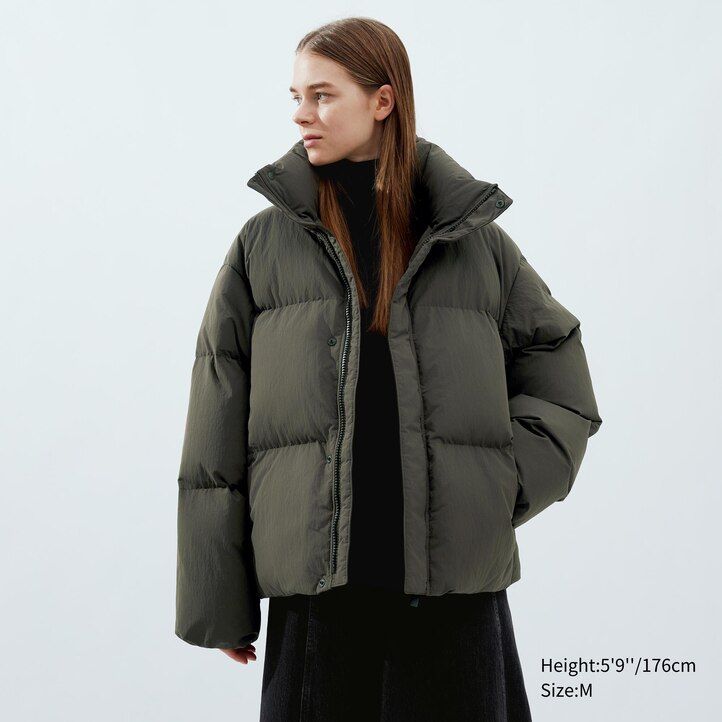 uniqlo wattierte herrenjacken beige