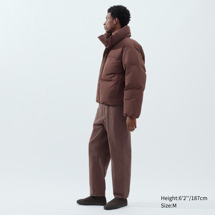 uniqlo wattierte herrenjacken beige