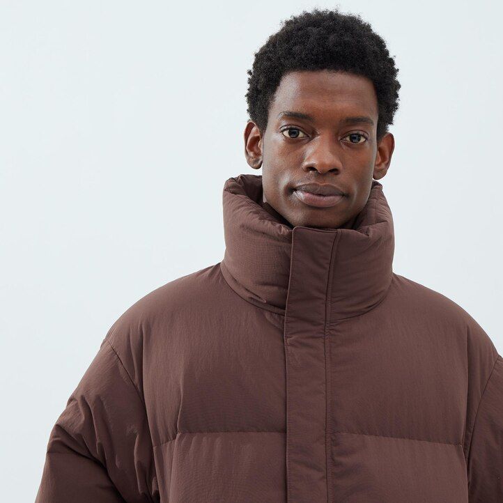 uniqlo wattierte herrenjacken beige