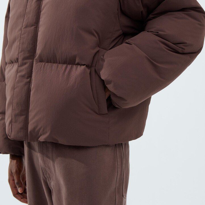 uniqlo wattierte herrenjacken beige