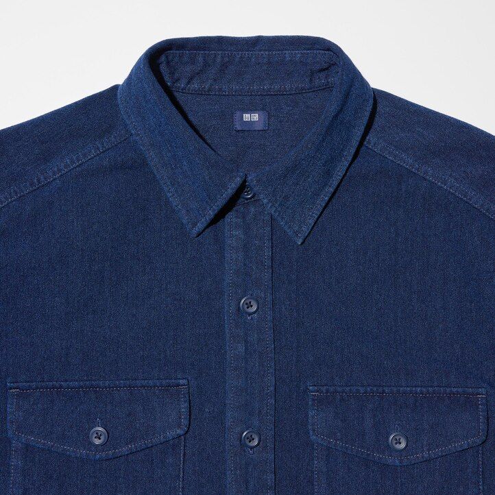blaue uniqlo jeans-jersey-herrenjacken