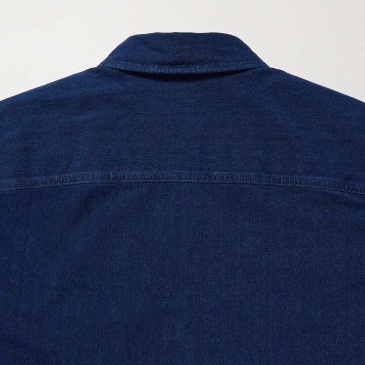 blaue uniqlo jeans-jersey-herrenjacken