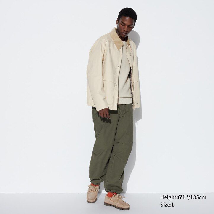 uniqlo utility-blousonjacken für herren schwarz