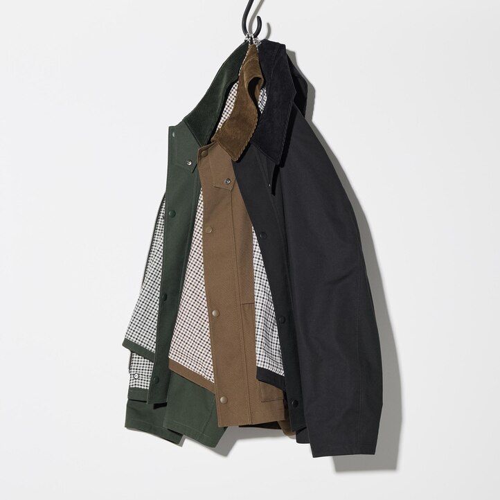 uniqlo utility-blousonjacken für herren schwarz