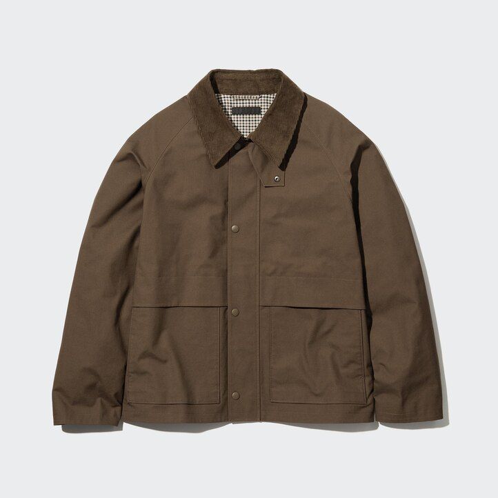 uniqlo utility-blousonjacken für herren schwarz