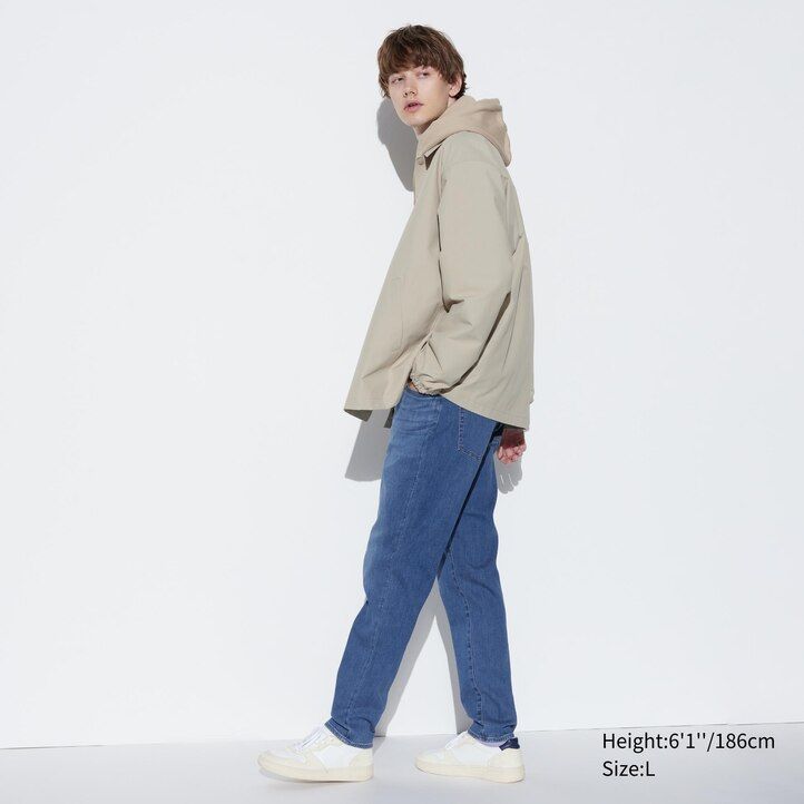 uniqlo ezy ultra stretch herrenjeans schwarz