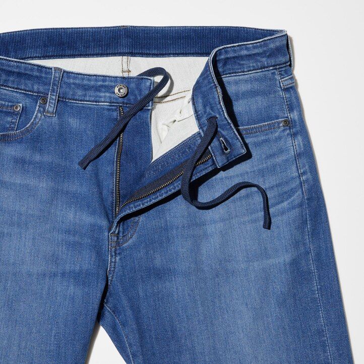 uniqlo ezy ultra stretch herrenjeans schwarz