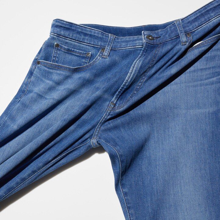 uniqlo ezy ultra stretch herrenjeans schwarz