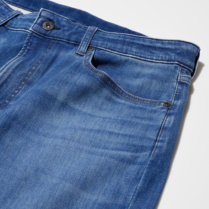 uniqlo ezy ultra stretch herrenjeans schwarz