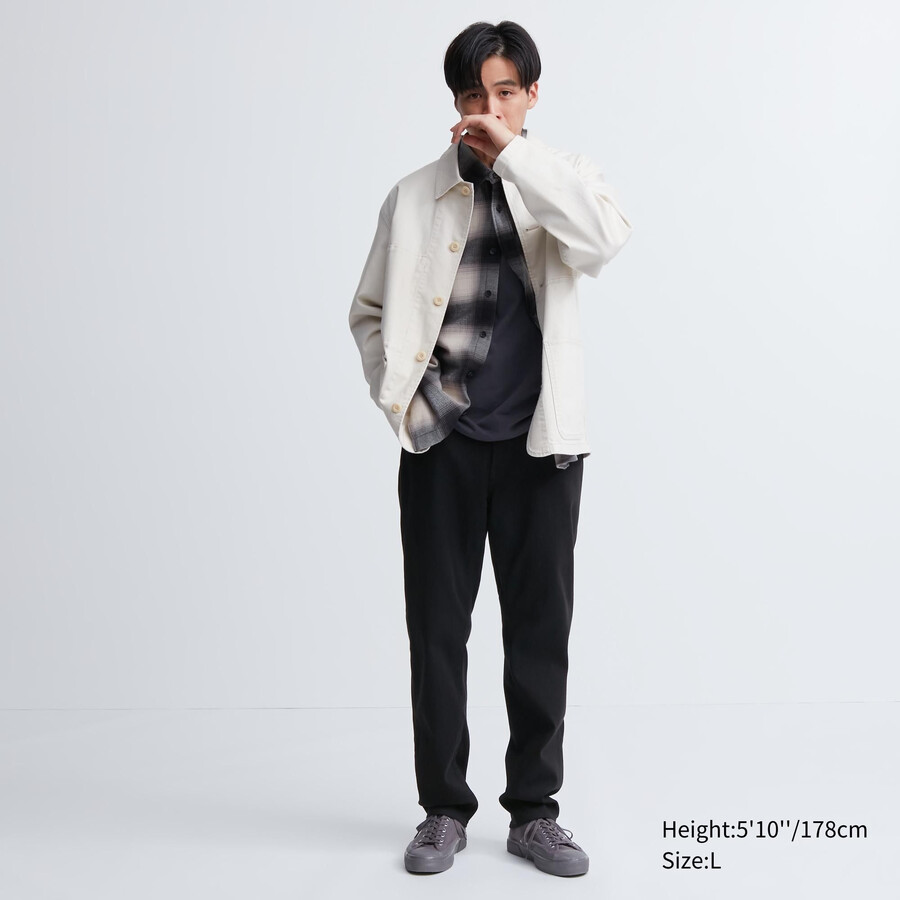 uniqlo ezy ultra stretch soft herrenjeans schwarz