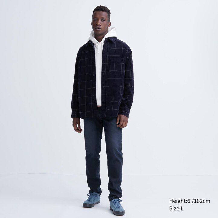 uniqlo ezy ultra stretch soft herrenjeans schwarz