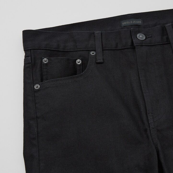uniqlo selvedge stretch slim fit herrenjeans marineblau saison 2021