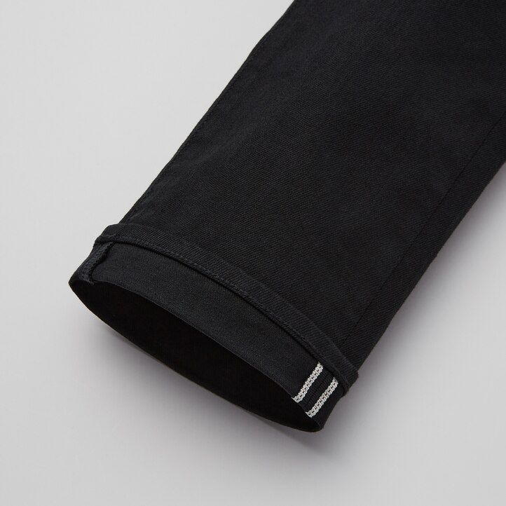 uniqlo selvedge stretch slim fit herrenjeans marineblau saison 2021