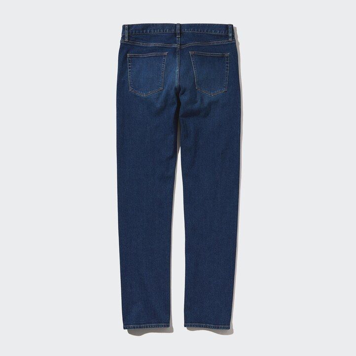 blaue uniqlo herren-jeans in slim fit
