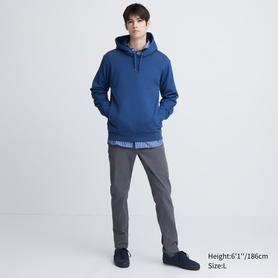 graue uniqlo ultra stretch skinny fit herrenjeans