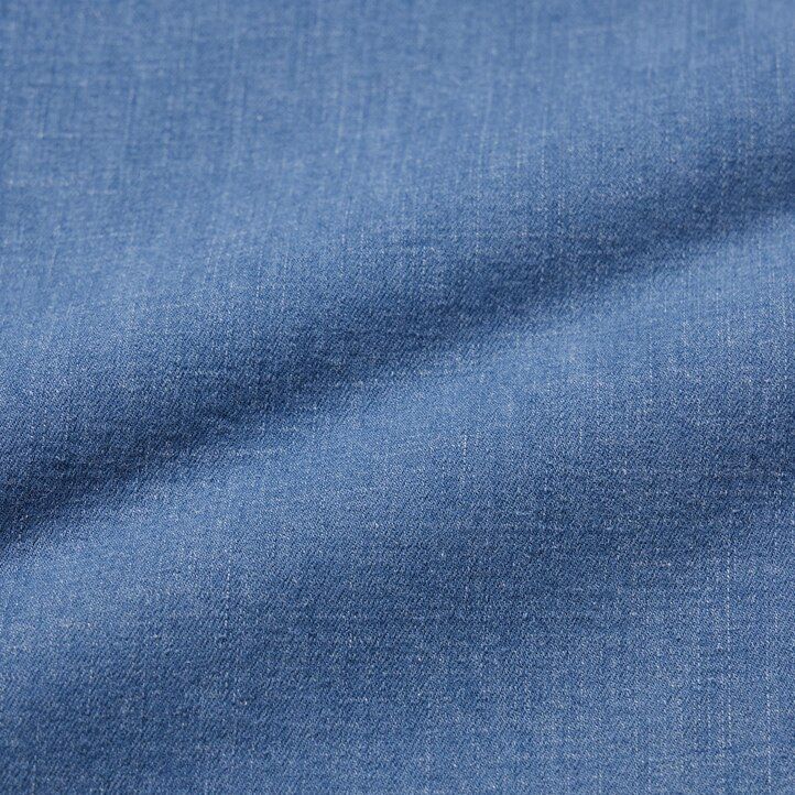 blaue uniqlo herrenjeans in relaxed fit knöchellang