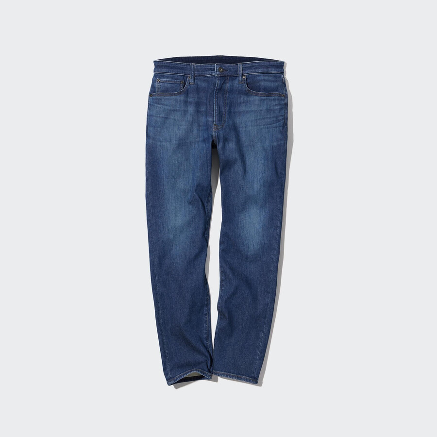 uniqlo ezy ultra stretch slim fit jeans für herren blau